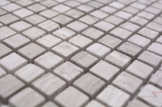 Muestra de la mano de piedra natural mosaico de mármol gris mate pared piso cocina baño ducha MOS38-15-2012_m