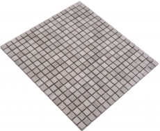 Muestra de la mano de piedra natural mosaico de mármol gris mate pared piso cocina baño ducha MOS38-15-2012_m