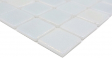 Muestra de mano piscina mosaico piscina mosaico de vidrio crema iridiscente multicolor brillante pared suelo cocina baño ducha MOS220-P55384_m