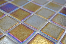 Muestra de mano piscina mosaico piscina mosaico de vidrio negro multicolor iridiscente pared suelo cocina baño ducha MOS220-P55386_m