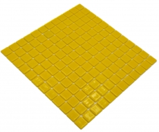 Muestra de mano piscina mosaico piscina mosaico de vidrio mosaico amarillo brillante pared suelo cocina baño ducha MOS220-P25801_m