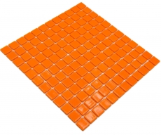 Muestra de mano piscina mosaico piscina mosaico de vidrio mosaico naranja brillante pared suelo cocina baño ducha MOS220-P25820_m