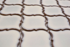 Muestra de mano cerámica mosaico mosaico azulejos blanco antiguo brillante pared suelo cocina baño ducha MOS13-PAW5_m