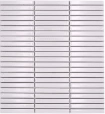 Muestra de mano cerámica mosaico mosaico azulejos blanco brillante pared cocina baño ducha MOS24-CG11_m