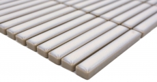 Muestra de mano cerámica mosaico mosaico azulejos blanco antiguo brillante pared cocina baño ducha MOS24-CG31_m