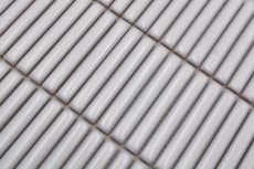 Muestra de mano cerámica mosaico mosaico azulejos blanco antiguo brillante pared cocina baño ducha MOS24-CG31_m