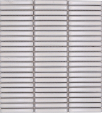 Muestra de mano cerámica mosaico mosaico azulejos blanco antiguo brillante pared cocina baño ducha MOS24-CG31_m