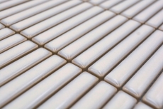 Muestra de mano cerámica mosaico mosaico azulejos blanco antiguo brillante pared cocina baño ducha MOS24-CG31_m