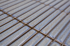 Muestra de mano cerámica mosaico mosaico azulejos gris azul brillante pared cocina baño ducha MOS24-CG41_m