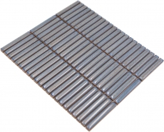 Muestra de mano cerámica mosaico mosaico azulejos gris azul brillante pared cocina baño ducha MOS24-CG41_m