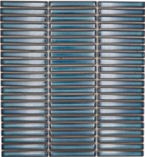 Muestra de mano cerámica mosaico mosaico azulejos verde brillante pared cocina baño ducha MOS24-CG61_m