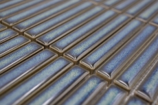 Muestra de mano cerámica mosaico mosaico azulejos verde brillante pared cocina baño ducha MOS24-CG61_m