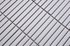 Muestra de mano cerámica mosaico mosaico azulejos blanco mate pared cocina baño ducha MOS24-CG91_m
