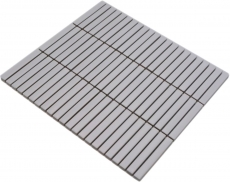 Muestra de mano cerámica mosaico mosaico azulejos blanco mate pared cocina baño ducha MOS24-CG91_m