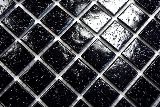Mosaico de vidrio mosaico de azulejos manchas negras ducha BAÑO PARED cocina pared - MOS50-0302