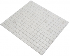 Mosaico de vidrio blanco II mosaico azulejo vidrio clásico mosaico azulejo pared azulejo backsplash cocina baño MOS200-A02