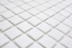 Mosaico de vidrio blanco II mosaico azulejo vidrio clásico mosaico azulejo pared azulejo backsplash cocina baño MOS200-A02