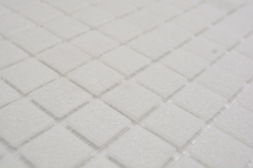 Azulejo de mosaico de vidrio blanco antiguo gris claro crema Classic paper-bonded - MOS200-A03