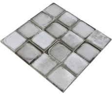 Azulejo de mosaico de vidrio Retro Vinatage estilo cemento gris pastel MOS88-S02