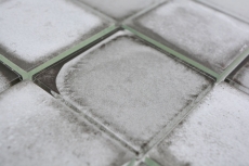 Azulejo de mosaico de vidrio Retro Vinatage estilo cemento gris pastel MOS88-S02