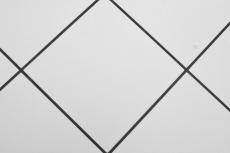 Estera de mosaico autoadhesiva metal aspecto azulejo blanco con junta negra MOS200-W01