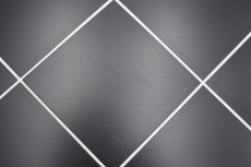Estera de mosaico autoadhesiva aspecto azulejo negro metálico con junta blanca MOS200-B03