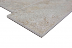 Estera de mosaico autoadhesiva vinilo aspecto piedra beige gris rectangular MOS200-SP01