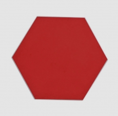 Mosaico vinílico hexagonal autoadhesivo rojo MOS200-S09