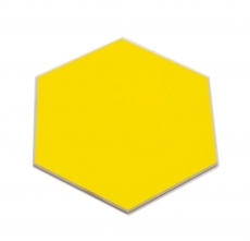 Mosaico de vinilo hexagonal autoadhesivo amarillo MOS200-S07