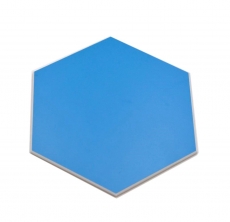 Mosaico de vinilo hexagonal autoadhesivo azul MOS200-S04