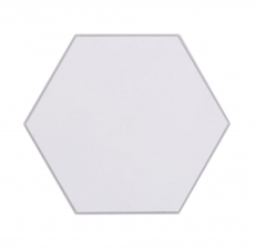 Mosaico de vinilo hexagonal autoadhesivo blanco MOS200-S01