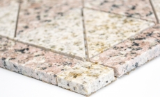 Mosaico Incrustación Rosone Piedra Natural Mosaico Arena Rosso beige rosa Artículo SPO 850/ST30