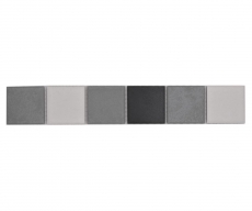 Mosaico Borde mixto cerámica gris MOS14BOR-0123