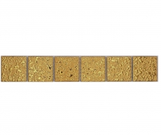 Mosaico cenefa estructura dorada MOS16BOR-0707