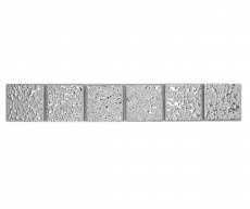Borde de mosaico Estructura de plata MOS16BOR-0207