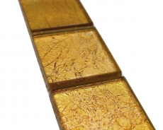 Mosaico frontera frontera mosaico de vidrio mosaico azulejo estructura de oro MOS120BOR-0786