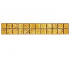 Mosaico frontera frontera mosaico de vidrio mosaico azulejo estructura de oro MOS120BOR-0782