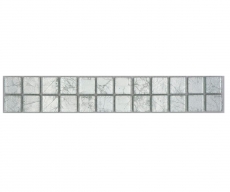 Mosaico frontera frontera mosaico de vidrio mosaico azulejo estructura de plata MOS123BOR-8SB16