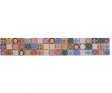 Borde de mosaico Borde de mosaico de vidrio con revestimiento Retro Biscuit colores MOS78BOR-RB83