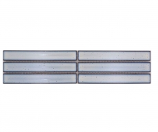 Mosaico cenefa sticks blanco moteado brillante MOS24BOR-CS66