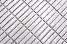 Cerámica mosaico blanco brillante bambú mirada mosaico azulejo cocina pared azulejo backsplash baño ducha pared MOS24-BM1_f