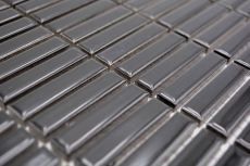 Cerámica mosaico negro brillante bambú mirada mosaico azulejo cocina pared azulejo backsplash baño ducha pared MOS24-BM2_f