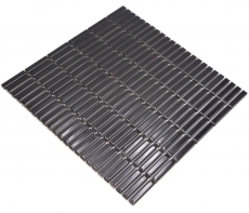 Cerámica mosaico negro brillante bambú mirada mosaico azulejo cocina pared azulejo backsplash baño ducha pared MOS24-BM2_f