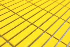 Mosaico de cerámica amarillo brillante bambú mirada mosaico azulejo cocina pared azulejo backsplash baño ducha pared MOS24-BM6_f