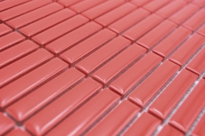 Cerámica mosaico rojo brillante bambú mirada mosaico azulejo cocina pared azulejo backsplash baño ducha pared MOS24-BM7_f