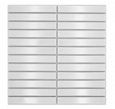 Cerámica mosaico blanco brillante varilla mirada mosaico azulejo cocina pared azulejo backsplash baño ducha pared MOS24-S10_f
