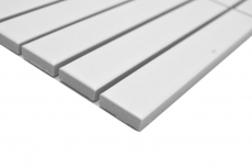 Cerámica mosaico blanco mate varilla mirada mosaico azulejo cocina pared azulejo backsplash baño ducha pared MOS24-S20_f