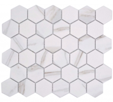 Cerámica mosaico blanco mate piedra mirada mosaico azulejo cocina pared azulejo espejo baño ducha pared MOS11G-0112_f