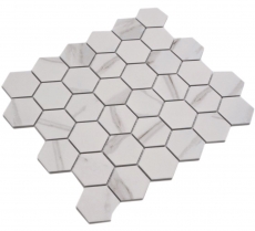 Cerámica mosaico blanco mate piedra mirada mosaico azulejo cocina pared azulejo espejo baño ducha pared MOS11G-0112_f