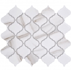Cerámica mosaico blanco mate piedra mirada mosaico azulejo cocina pared azulejo espejo baño ducha pared MOS13-0204_f